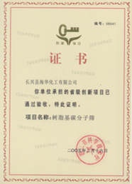 創新項目證書